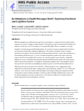 Cover page: Do metaphors in health messages work? Exploring emotional and cognitive factors