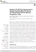 Cover page: Peptide YY (PYY) Is Expressed in Human Skeletal Muscle Tissue and Expanding Human Muscle Progenitor Cells.