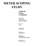 Cover page: Meter Scoping Study