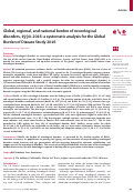 Cover page: Global, regional, and national burden of neurological disorders, 1990–2016: a systematic analysis for the Global Burden of Disease Study 2016