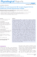 Cover page: Effects of novel muscarinic M3 receptor ligand C1213 in pulmonary arterial hypertension models