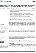 Cover page: Management of Clitoral Melanoma Presenting as an Exophytic Clitoral Mass: A Case Report and Review of the Literature