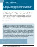 Cover page: A Phase I/II Trial of 5-Fraction Stereotactic Radiosurgery with 5-mm Margins with Concurrent Temozolomide in Newly Diagnosed Glioblastoma: Primary Outcomes