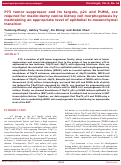 Cover page: P73 tumor suppressor and its targets, p21 and PUMA, are required for madin-darby canine kidney cell morphogenesis by maintaining an appropriate level of epithelial to mesenchymal transition