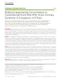 Cover page: Relating Lipoprotein(a) Concentrations to Cardiovascular Event Risk After Acute Coronary Syndrome: A Comparison of 3 Tests.