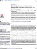 Cover page: Evaluating supervised and unsupervised background noise correction in human gut microbiome data