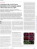 Cover page: Variation in the AvrSr35 gene determines Sr35 resistance against wheat stem rust race Ug99