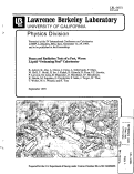 Cover page: Beam and Radiation Tests of a Fast, Warm Liquid "Swiming Pool" Calorimeter