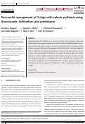 Cover page: Successful management of 3 dogs with colonic pythiosis using itraconzaole, terbinafine, and prednisone.