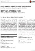 Cover page: Global distribution and surface activity of macromolecules in offline simulations of marine organic chemistry