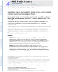 Cover page: Quantifying trial-by-trial variability during cortico-cortical evoked potential mapping of epileptogenic tissue.