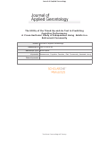 Cover page: The Utility of the Timed Up-and-Go Test in Predicting Cognitive Performance: A Cross-Sectional Study of Independent Living Adults in a Retirement Community