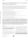 Cover page: Mutations in the X-linked ATP6AP2 cause a glycosylation disorder with autophagic defects