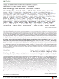 Cover page: Large-Scale Exome-wide Association Analysis Identifies Loci for White Blood Cell Traits and Pleiotropy with Immune-Mediated Diseases