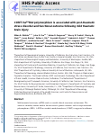 Cover page: COMT Val158Met polymorphism is associated with post-traumatic stress disorder and functional outcome following mild traumatic brain injury