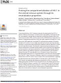 Cover page: Probing the compartmentalization of HIV-1 in the central nervous system through its neutralization properties