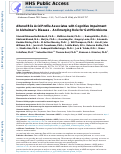 Cover page: Altered bile acid profile associates with cognitive impairment in Alzheimer's disease—An emerging role for gut microbiome