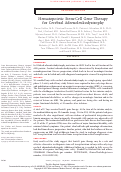 Cover page: Hematopoietic Stem-Cell Gene Therapy for Cerebral Adrenoleukodystrophy