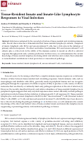 Cover page: Tissue-Resident Innate and Innate-Like Lymphocyte Responses to Viral Infection