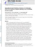 Cover page: International surgical residency electives: a collaborative effort from trainees to surgeons working in low- and middle-income countries.