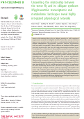 Cover page: Unravelling the relationship between the tsetse fly and its obligate symbiont Wigglesworthia: transcriptomic and metabolomic landscapes reveal highly integrated physiological networks