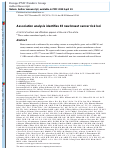 Cover page: Association analysis identifies 65 new breast cancer risk loci