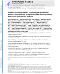 Cover page: Validation and utility of ARDS subphenotypes identified by machine-learning models using clinical data: an observational, multicohort, retrospective analysis