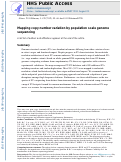 Cover page: Mapping copy number variation by population-scale genome sequencing