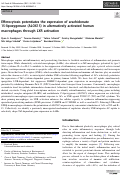 Cover page: Efferocytosis potentiates the expression of arachidonate 15-lipoxygenase (ALOX15) in alternatively activated human macrophages through LXR activation