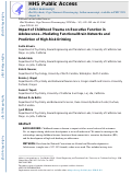 Cover page: Impact of Childhood Trauma on Executive Function in Adolescence—Mediating Functional Brain Networks and Prediction of High-Risk Drinking