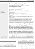 Cover page: The susceptibility of primary cultured rhesus macaque kidney epithelial cells to rhesus cytomegalovirus strains