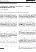 Cover page: Measurement of jet multiplicity distributions in [Formula: see text] production in pp collisions at [Formula: see text].