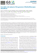 Cover page: Assembly and analysis of the genome of Notholithocarpus densiflorus.