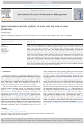 Cover page: Spatial information and the legibility of urban form: Big data in urban morphology