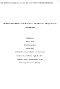 Cover page: The Effect of Mood States on the Reduction of False Memories: A Replication andExtension Study