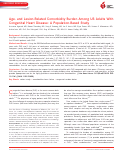 Cover page: Age‐ and Lesion‐Related Comorbidity Burden Among US Adults With Congenital Heart Disease: A Population‐Based Study