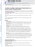 Cover page: Correlates of Validity of Self-Reported Methamphetamine Use among a Sample of Dependent Adults