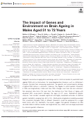 Cover page: The Impact of Genes and Environment on Brain Ageing in Males Aged 51 to 72 Years