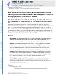 Cover page: Fully Automated Postlumpectomy Breast Margin Assessment Utilizing Convolutional Neural Network Based Optical Coherence Tomography Image Classification Method.