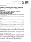 Cover page: Serum Cotinine and Hemoglobin A1c Among a National Sample of Adolescents Without Known Diabetes