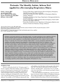 Cover page: Pertussis: The Identify, Isolate, Inform Tool Applied to a Re-emerging Respiratory Illness