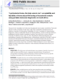 Cover page: “I got tested at home, the help came to me”: acceptability and feasibility of home‐based TB testing of household contacts using portable molecular diagnostics in South Africa