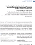 Cover page: Fine-Mapping Complex Inversion Breakpoints and Investigating Somatic Pairing in the Anopheles gambiae Species Complex Using Proximity-Ligation Sequencing