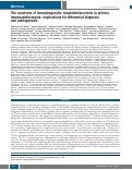 Cover page: The syndrome of hemophagocytic lymphohistiocytosis in primary immunodeficiencies: implications for differential diagnosis and pathogenesis