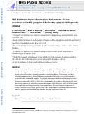 Cover page: Will biomarker-based diagnosis of Alzheimer’s disease maximize scientific progress? Evaluating proposed diagnostic criteria