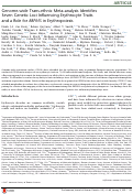 Cover page: Genome-wide Trans-ethnic Meta-analysis Identifies Seven Genetic Loci Influencing Erythrocyte Traits and a Role for RBPMS in Erythropoiesis