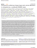 Cover page: Connectome architecture shapes large-scale cortical alterations in schizophrenia: a worldwide ENIGMA study.