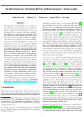 Cover page: On Heterogeneous Treatment Effects in Heterogeneous Causal Graphs