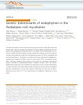 Cover page: Genetic determinants of endophytism in the Arabidopsis root mycobiome