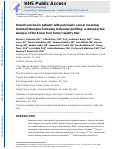 Cover page: Overall survival in patients with pancreatic cancer receiving matched therapies following molecular profiling: a retrospective analysis of the Know Your Tumor registry trial